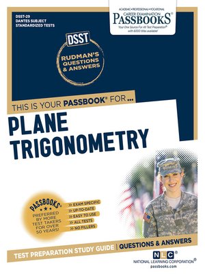 cover image of PLANE TRIGONOMETRY